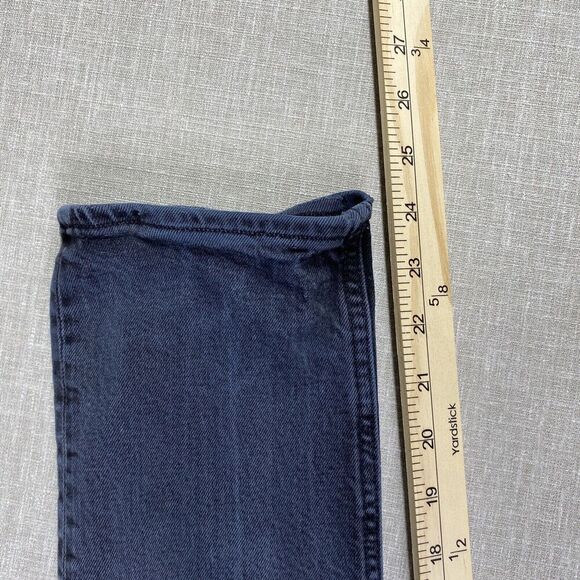 AGOLDE Jeans Womens 27 Faded Black Riley High Waist Straight Crop Button Fly - Picture 15 of 16